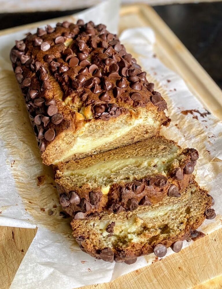 Cream Cheese Swirl Banana Bread
