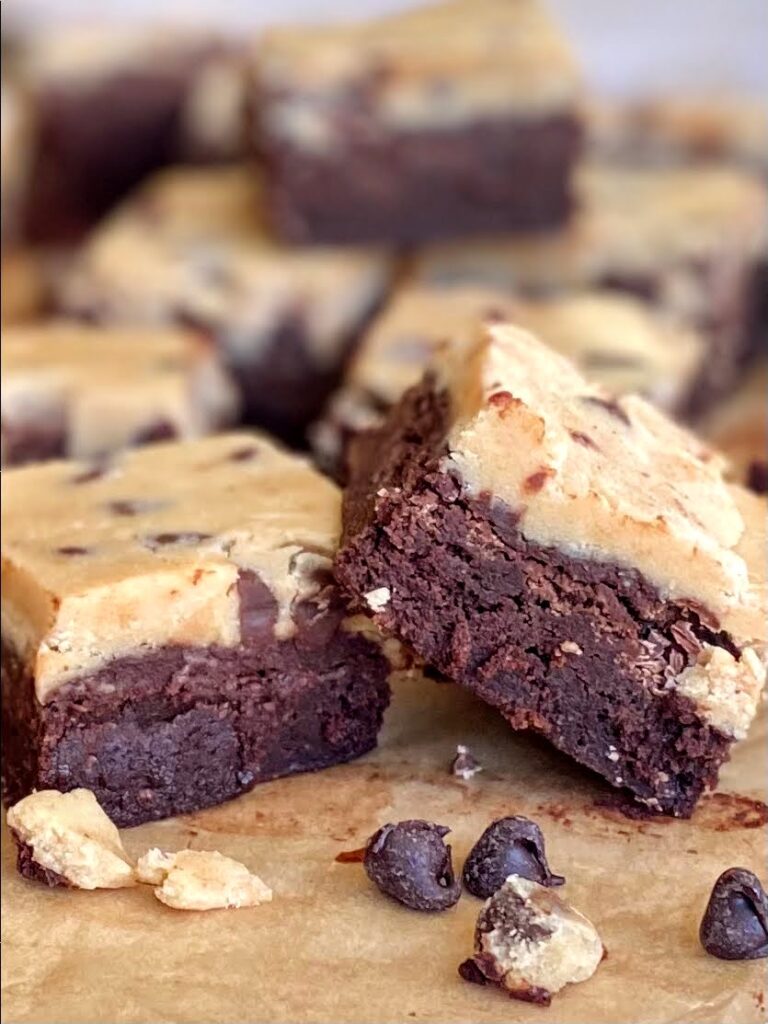 Cookie Dough Topped Brownies