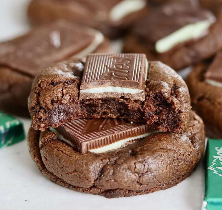 Andes Mint Thumbprint Cookies