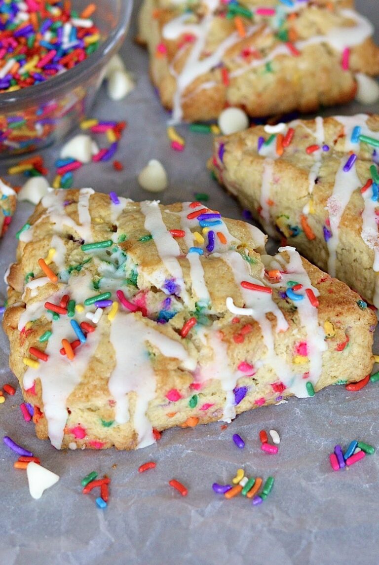 Birthday Cake Scones