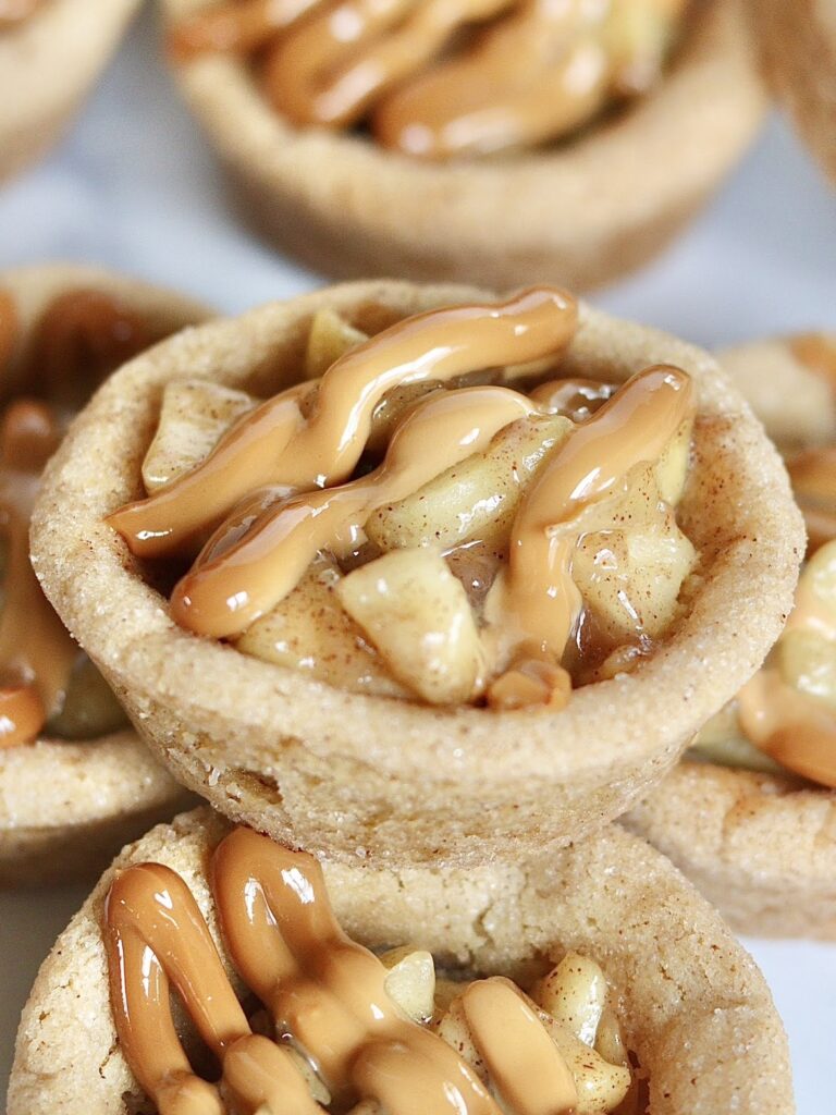 Caramel Apple Pie Cookie Cups