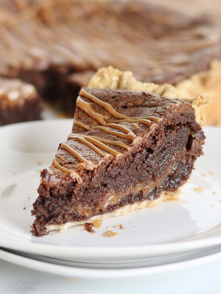 Caramel Brownie Pie