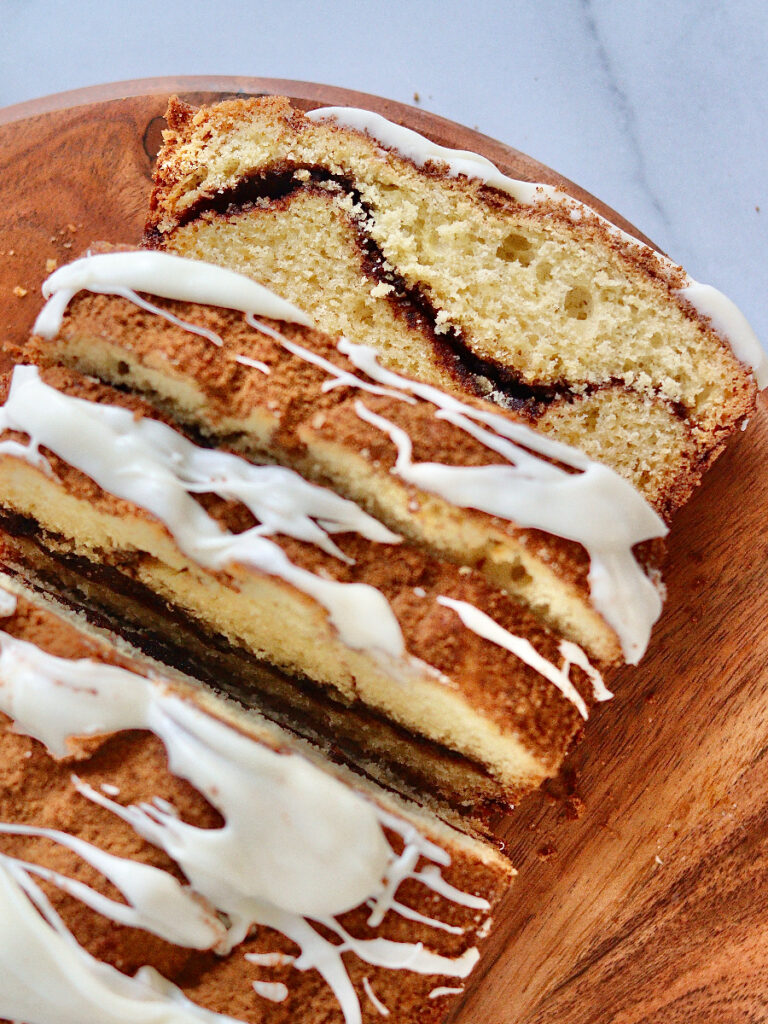 Cinnamon Roll Loaf Cake