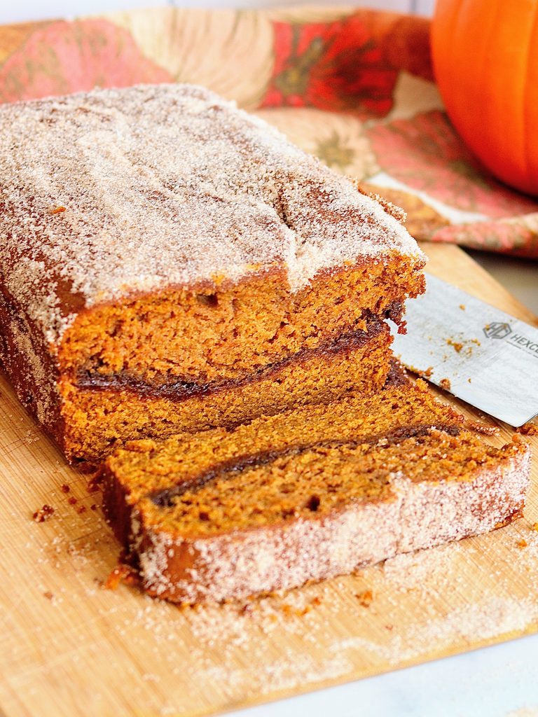 Cinnamon Swirl Pumpkin Bread